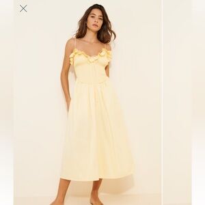 boho midi dress white Ayden Midi Dress - White